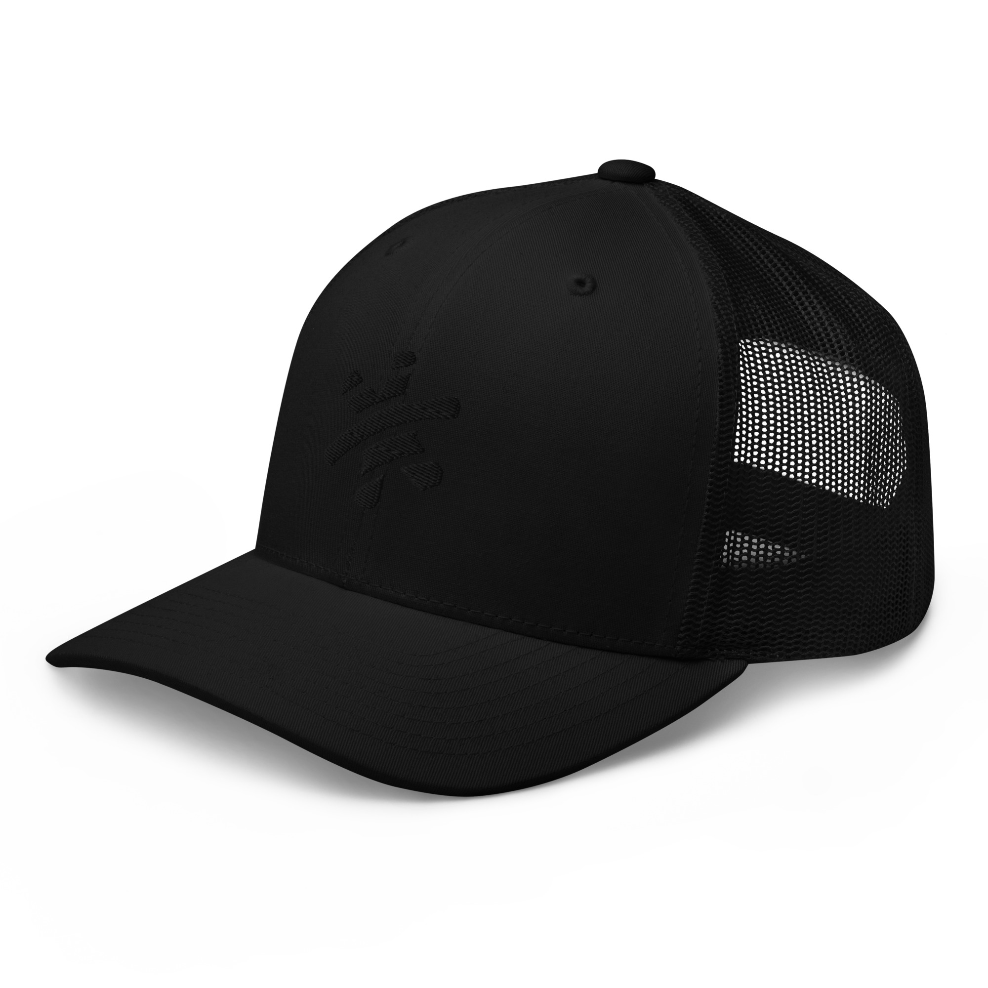 Retro Trucker Cap - All Black