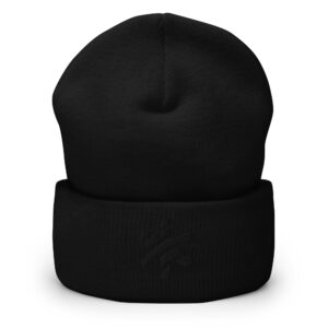 Cuffed Beanie – All Black
