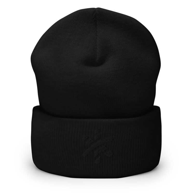 Cuffed Beanie - All Black