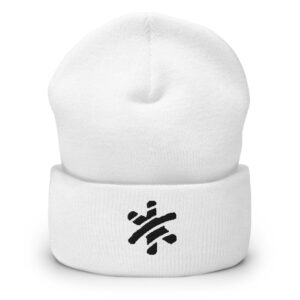 Cuffed Beanie – White