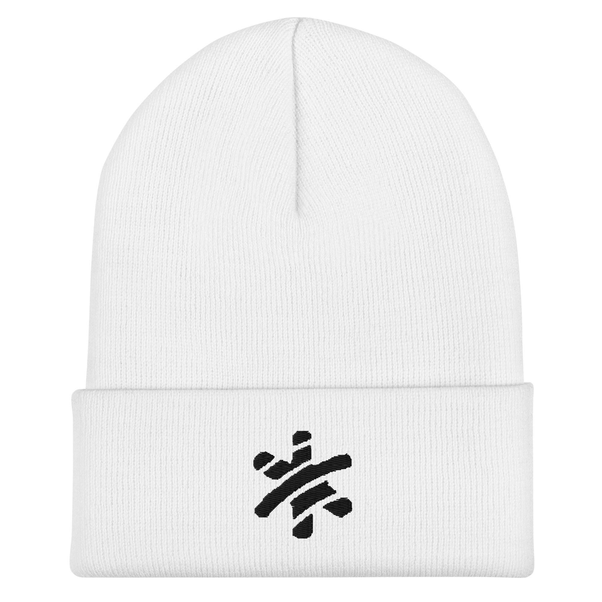 Cuffed Beanie - White