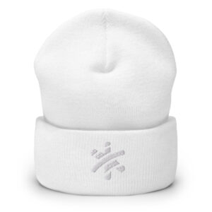 Cuffed Beanie – All White