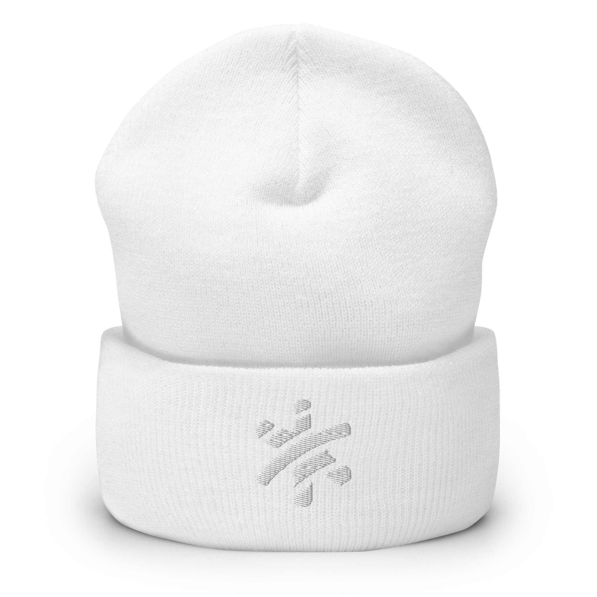 Cuffed Beanie - All White