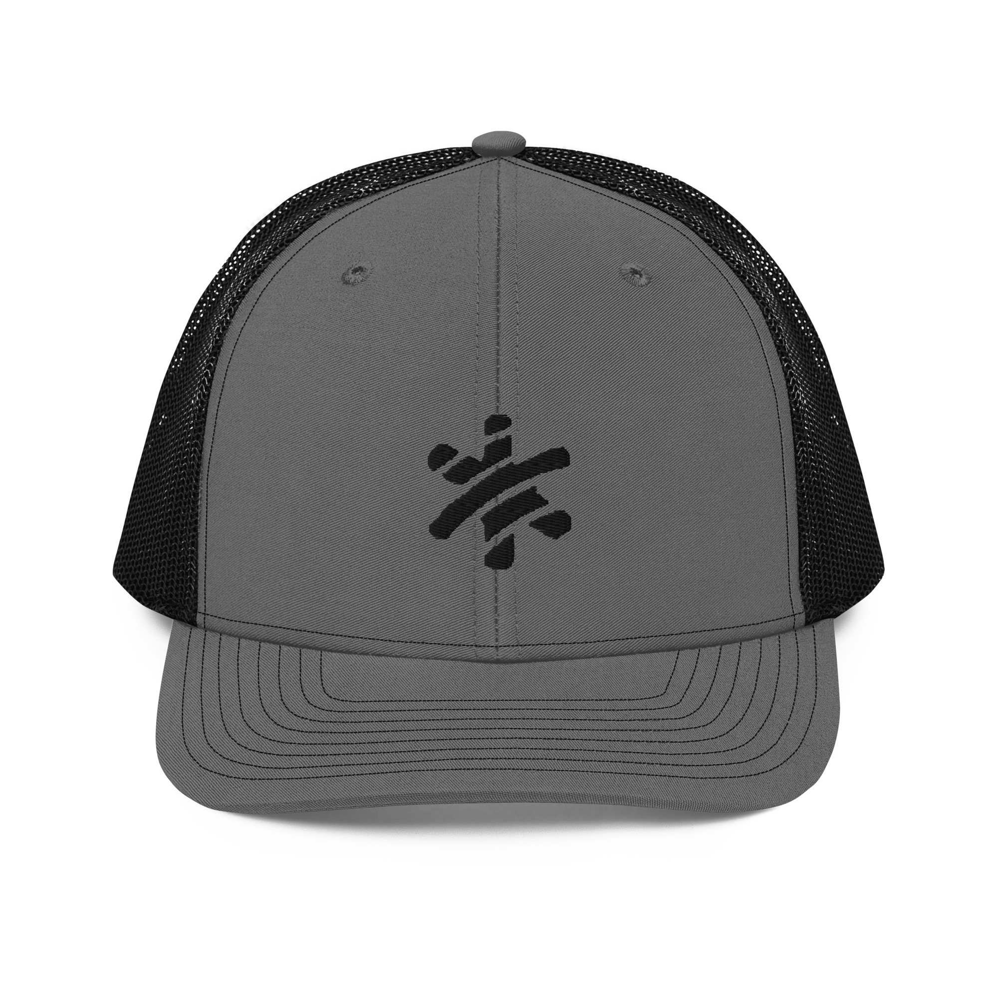 Retro Trucker Cap - Charcoal Black