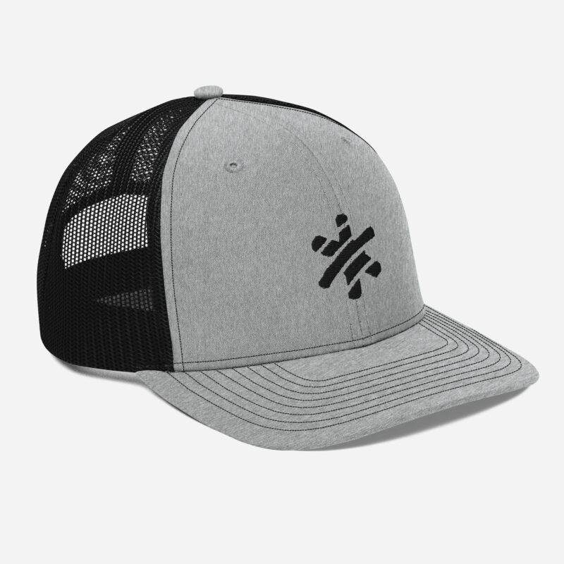 Retro Trucker Cap - Grey/Black