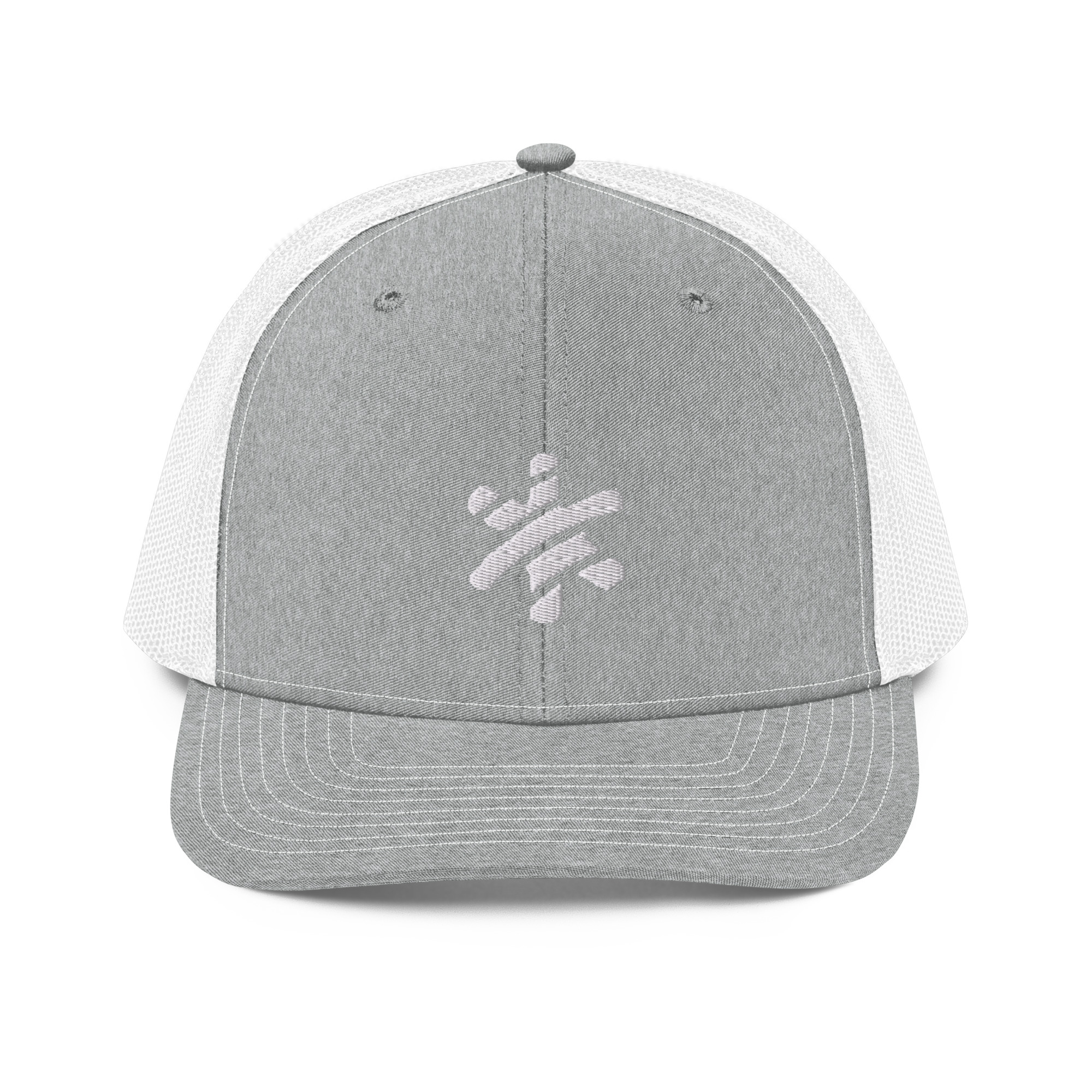 Retro Trucker Cap - Grey/White