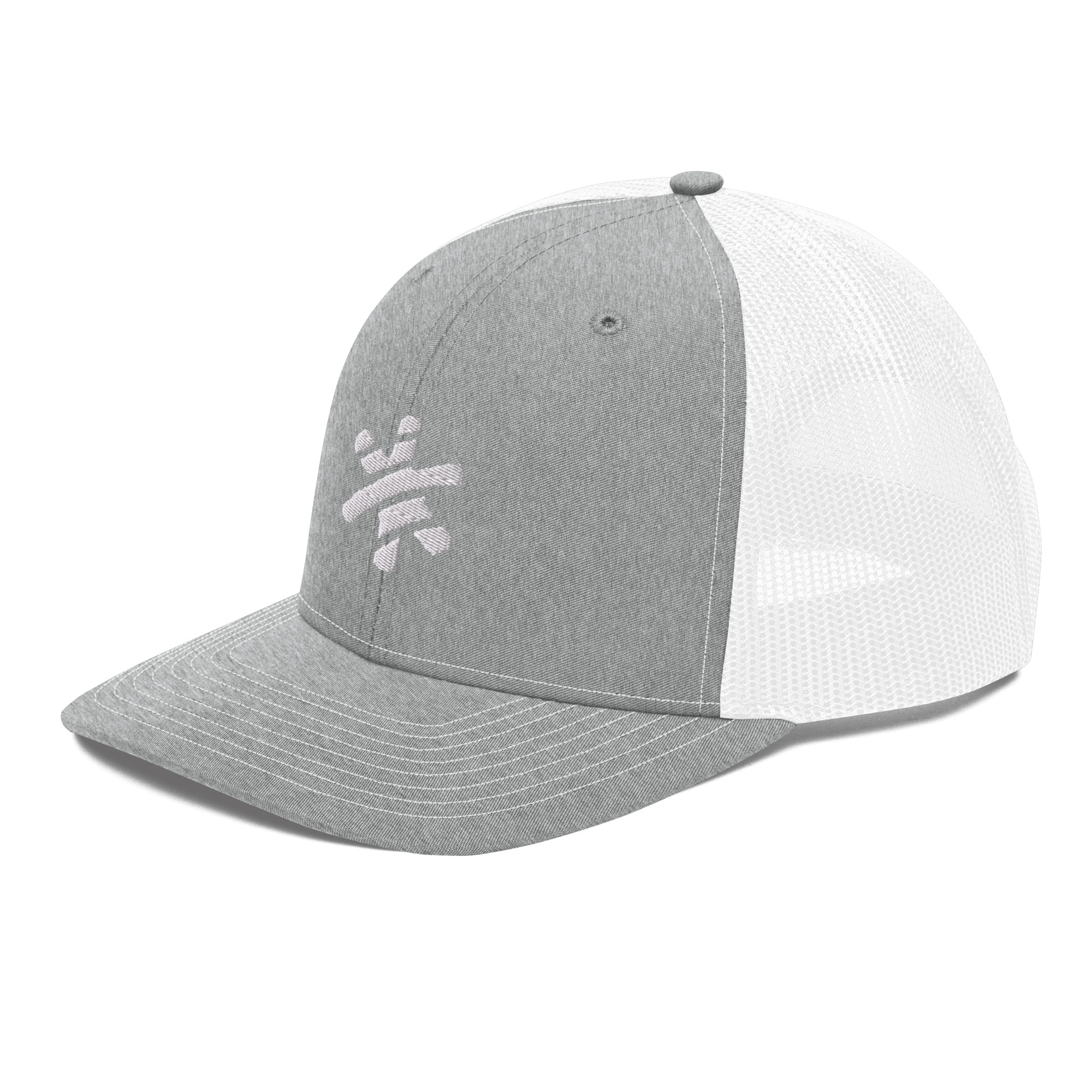 Retro Trucker Cap - Grey/White