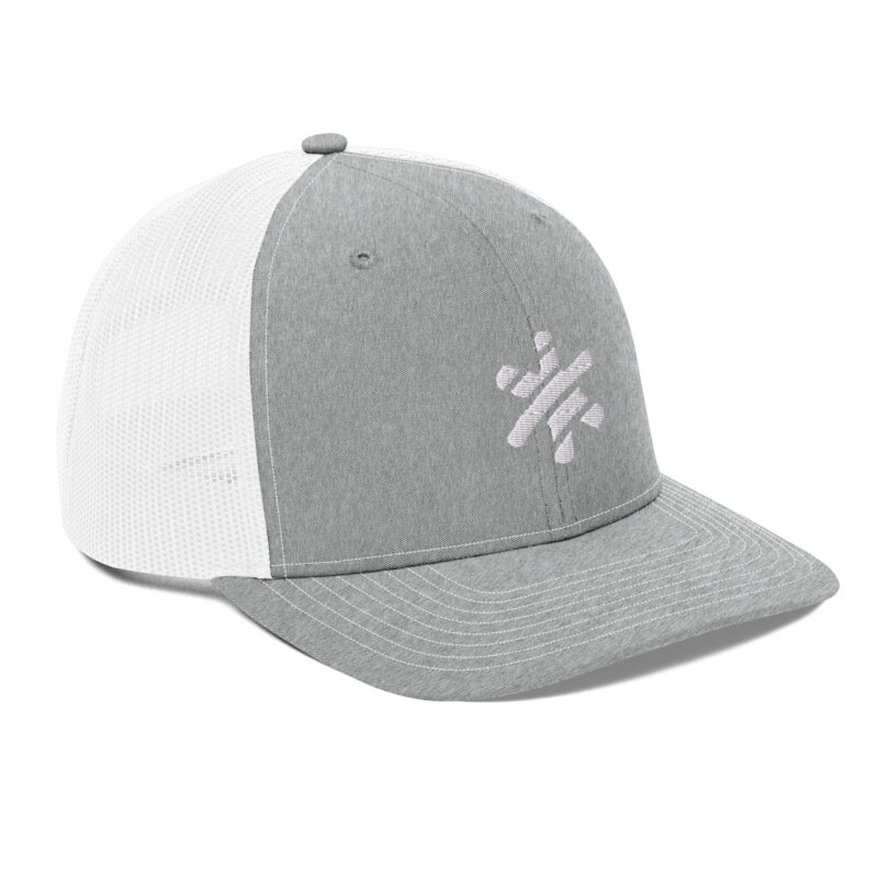 Retro Trucker Cap - Grey/White