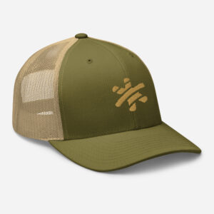 Retro Trucker Cap – Moss/Khaki
