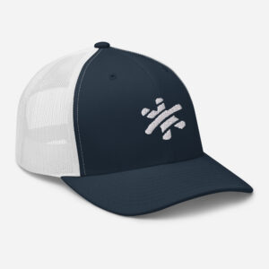 Snapback Trucker Cap – Navy/White