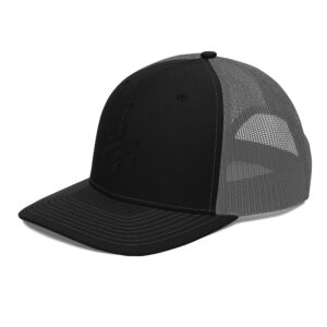 Snapback Trucker Cap – Black/Charcoal
