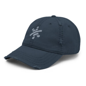 Distressed Dad Cap – Navy