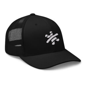 Retro Trucker Cap – Black