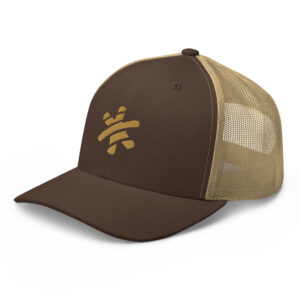Retro Trucker Cap – Brown/Khaki